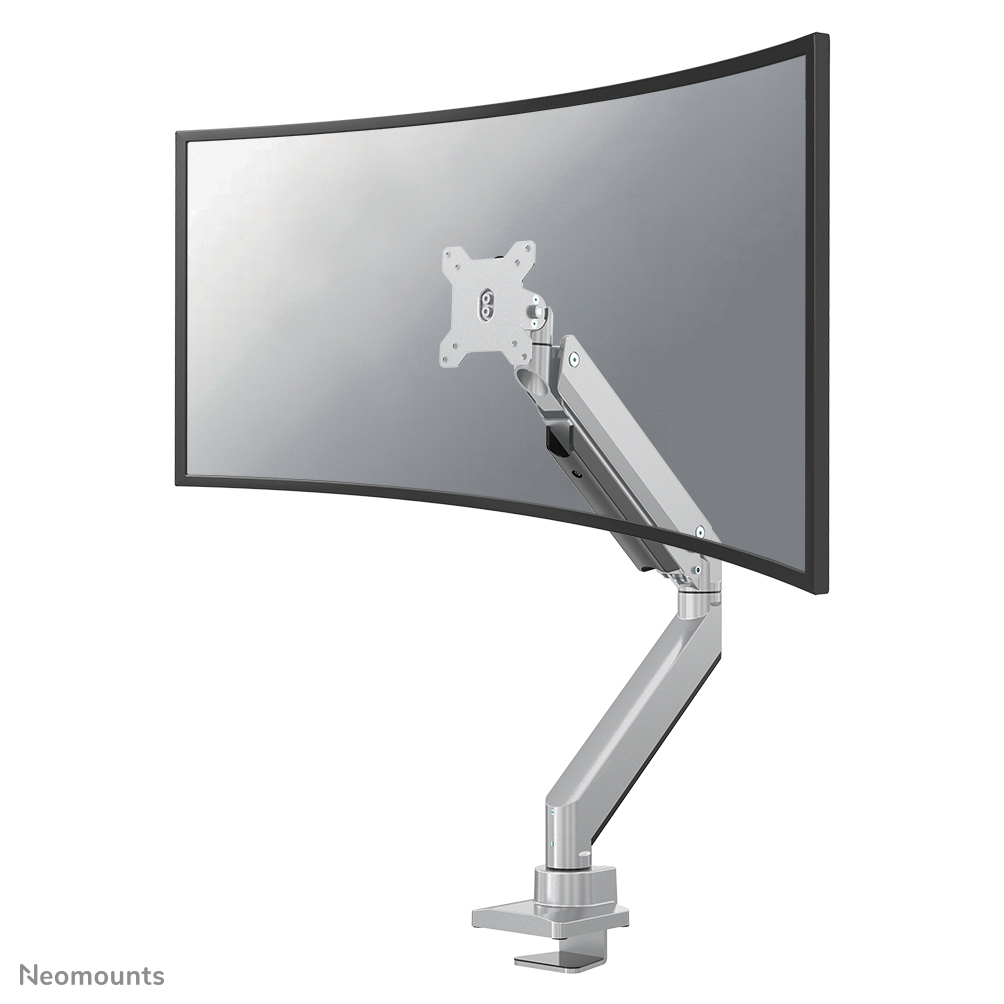 Neomounts NM-D775SILVERPLUS Brazo de monitor 10-49" - resorte de gas - Topfix - Tope-a-180°